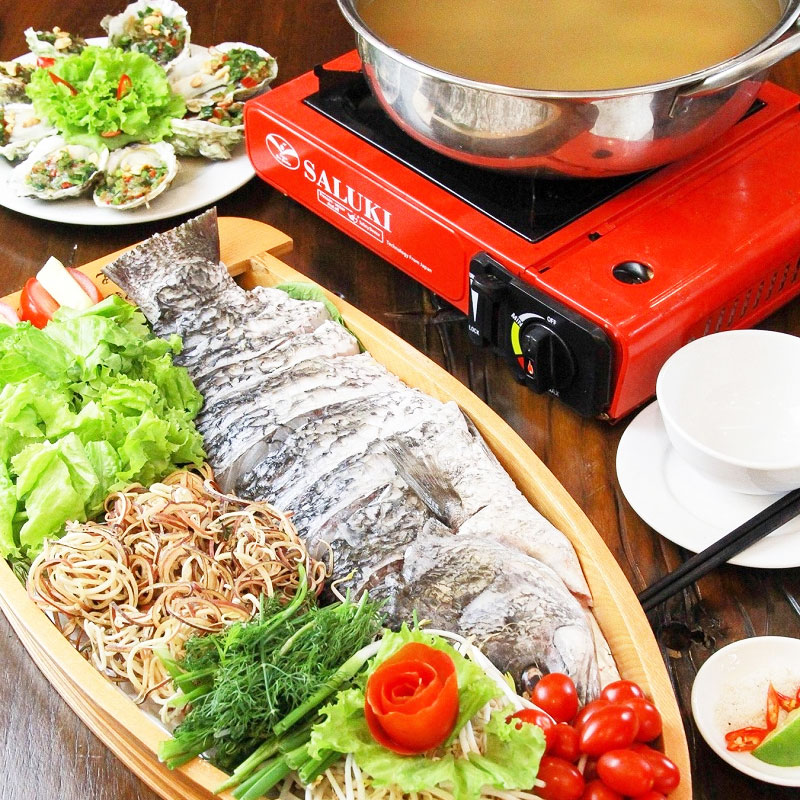 Lẩu cá song vị măng cay