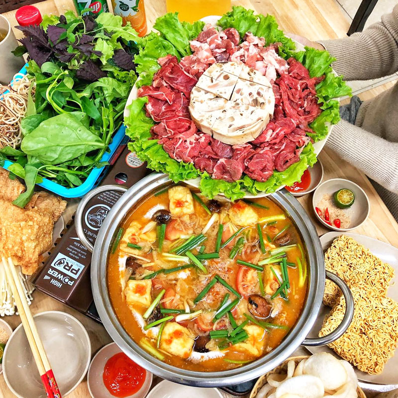 Lẩu riêu cua bắp bò